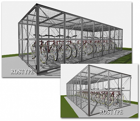 Клетка для хранения велосипедов ВК 1-12 от производителя
